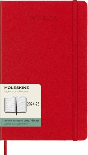 18 MONTHS 2024-2025 WEEKLY LARGE RED HARD COVER PLANNER