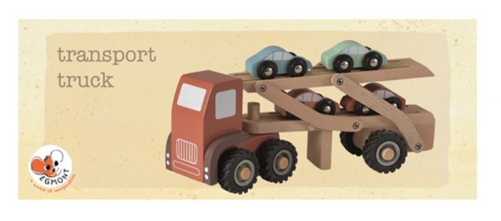 WOODEN CAR TRANSPORT TRUCK